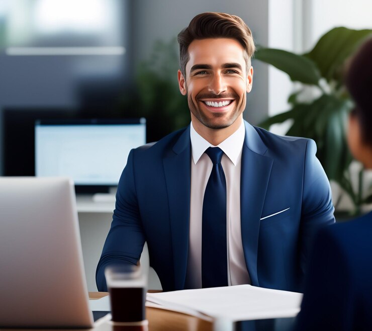 man-blue-suit-is-smiling