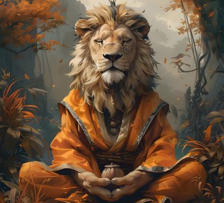 portrait-animal-meditating-practicing