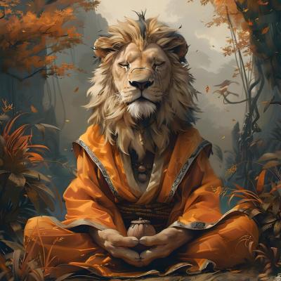 portrait-animal-meditating-practicing